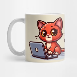 Computer Cat Mug